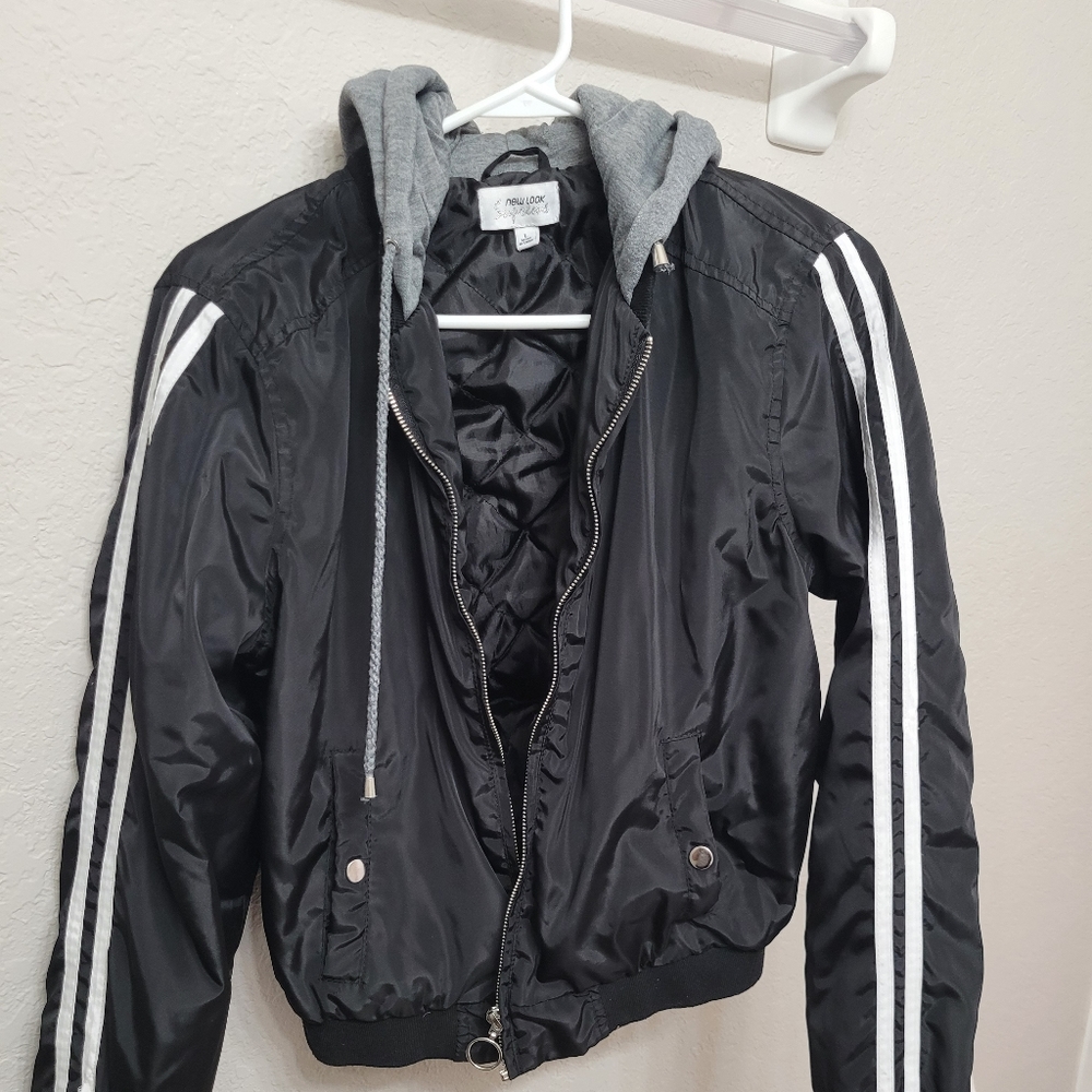 Small Black Jacket w/Hoodie